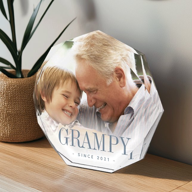 Grampy Grandpa Year Established Photo Block (Creator Uploaded)