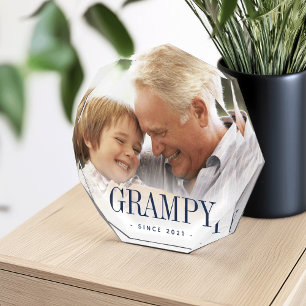 Grampy Grandpa Year Established Photo Block