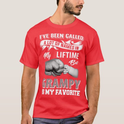 Grampy Is My Favorite Name Funny Grandpa Gift Fath T_Shirt