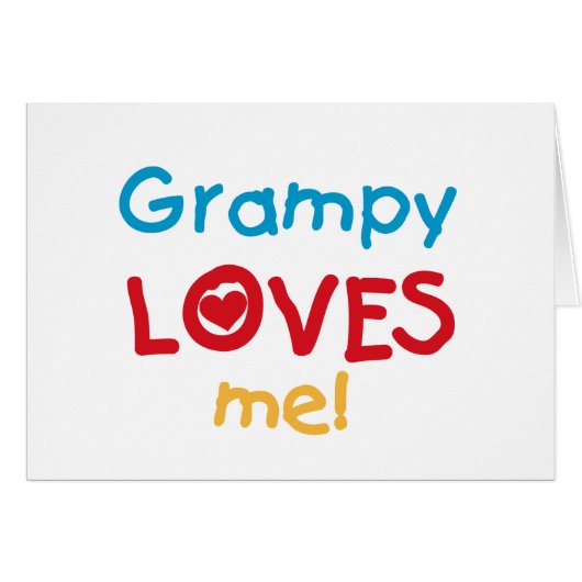 Grampy Loves Me T-shirts and Gifts (Front Horizontal)