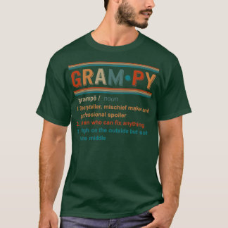 Grampy Noun Grampy Definition Best Grandpa Gift Re T-Shirt