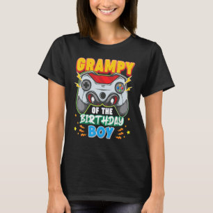 Grampy Of The Birthday Boy Matching Family Video G T-Shirt