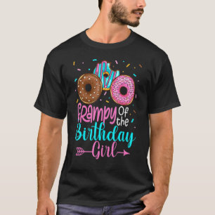 Grampy Of The Birthday Girl Donut Party Family Mat T-Shirt