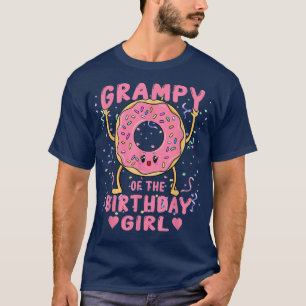 Grampy Of The Birthday Girl Pink Donut Bday Party  T-Shirt