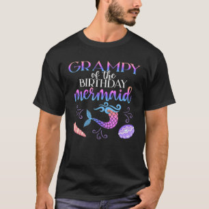 Grampy Of The Birthday Mermaid Matching Family T-Shirt