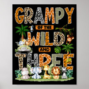 Grampy Of The Wild &amp; Three Zoo 3rd Birthday Sa Poster