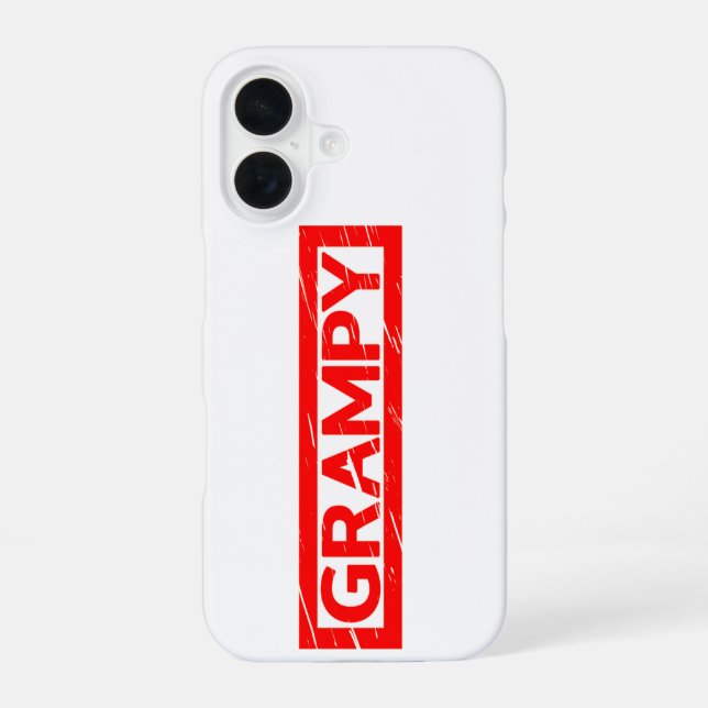 Grampy Stamp Iphone Case (Back)