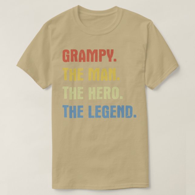 Grampy the man the hero the legend  T-Shirt (Design Front)