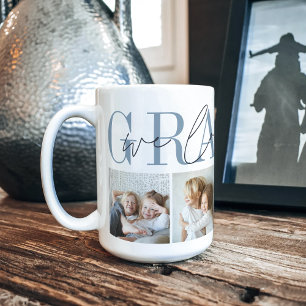 Grampy We Love You 4 Photo Collage Coffee Mug