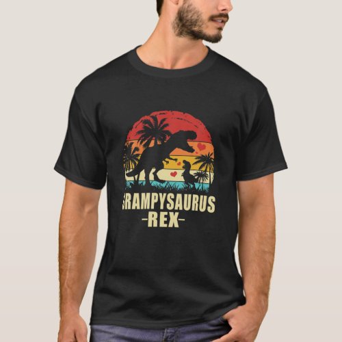 Grampysaurus T Rex Dinosaur Grampy Saurus Family M T_Shirt