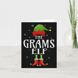Grams Elf Xmas Matching Family Group Christmas Par Card