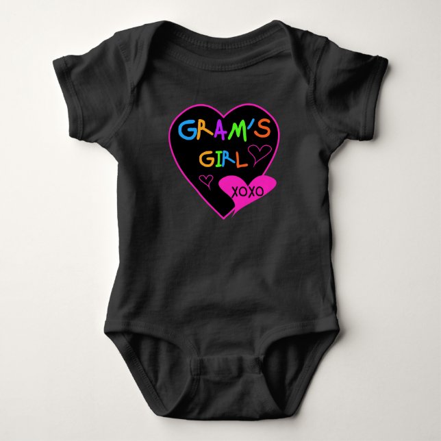 Gram's Girl Custom T-Shirts, Mugs, Buttons, Cases Baby Bodysuit (Front)