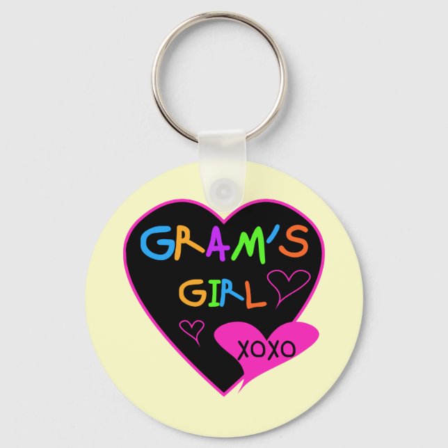 Gram's Girl Custom T-Shirts, Mugs, Buttons, Cases Keychain (Front)