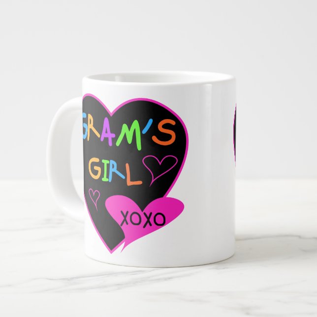 Gram's Girl Custom T-Shirts, Mugs, Buttons, Cases Large Coffee Mug (Front Left)