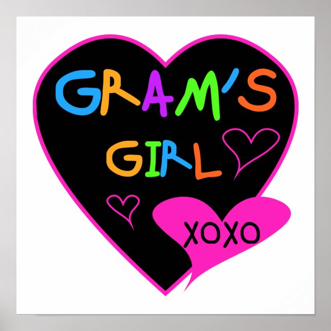 Gram's Girl Custom T-Shirts, Mugs, Buttons, Cases Poster (Front)
