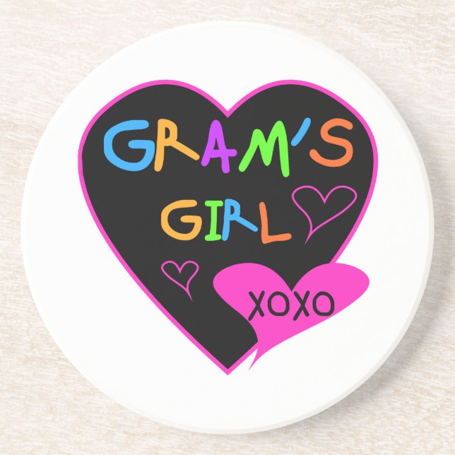 Gram's Girl Custom T-Shirts, Mugs, Buttons, Cases Sandstone Coaster (Front)
