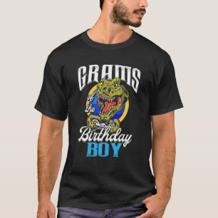 Grams Of The Birthday T Rex Boy Matching Video Gam T-Shirt