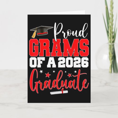 Grams Senior 2026 Proud Grams Of A Cl Of 2026 Grad Card