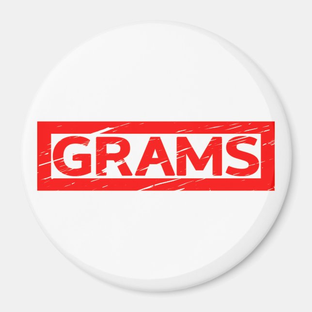 Grams Stamp Magnet (Front)