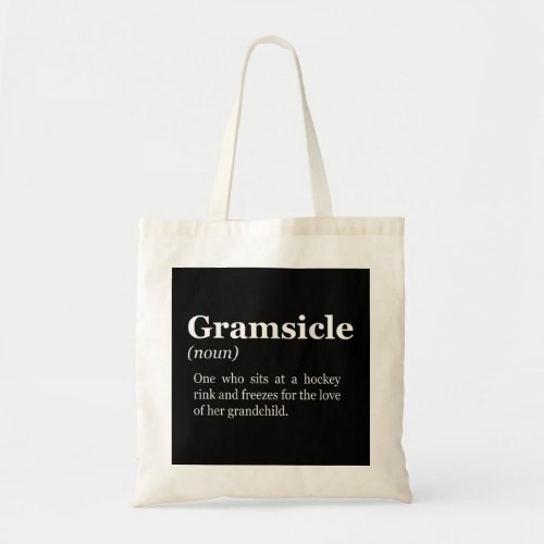 Gramsicle  Funny Hockey Grandma Sicle Tote Bag