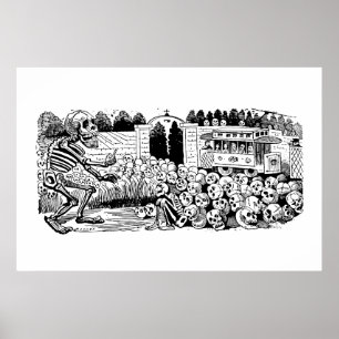 Gran Calavera Eléctrica by José Guadalupe Posada Poster