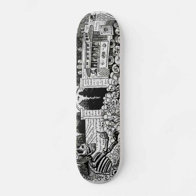 Gran Calavera Eléctrica Skateboard Deck (Front)