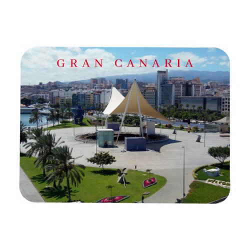 Gran Canaria bus terminal view fridge magnet