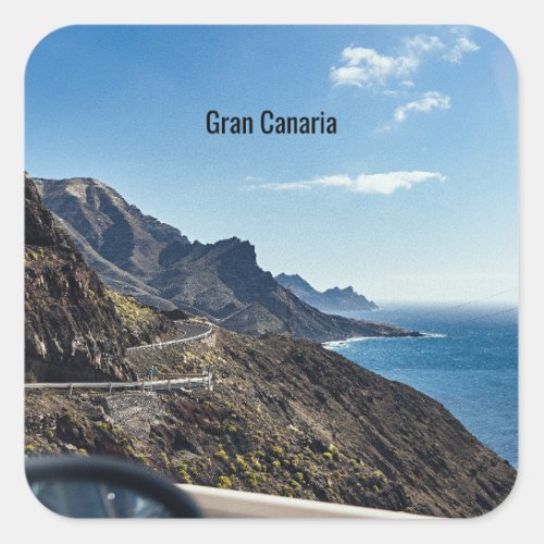 Gran Canaria Canary Island Spain Square Sticker