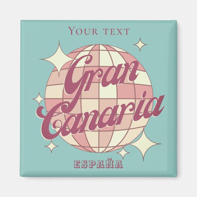 Gran Canaria Spain tourism souvenir decor Magnet (Front)