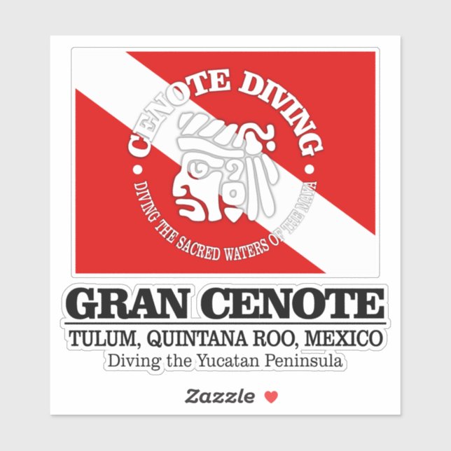 Gran Cenote (best caves) Sticker (Sheet)