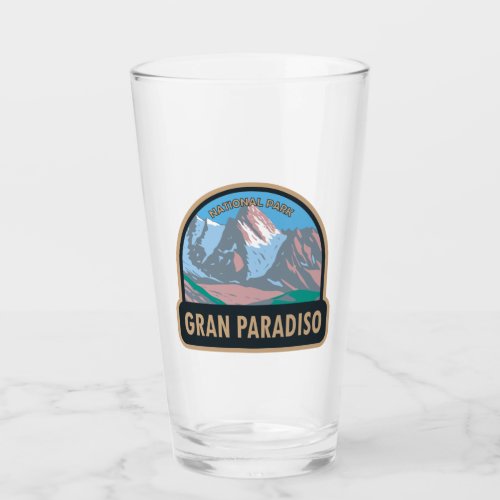 Gran Paradiso National Park Italy Vintage Glass