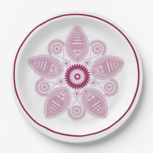 Gran Patron Floral HHM Party Paper Plates