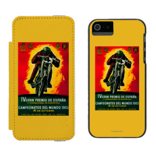 Gran Premio de Espana Vintage PosterEurope iPhone SE/5/5s Wallet Case
