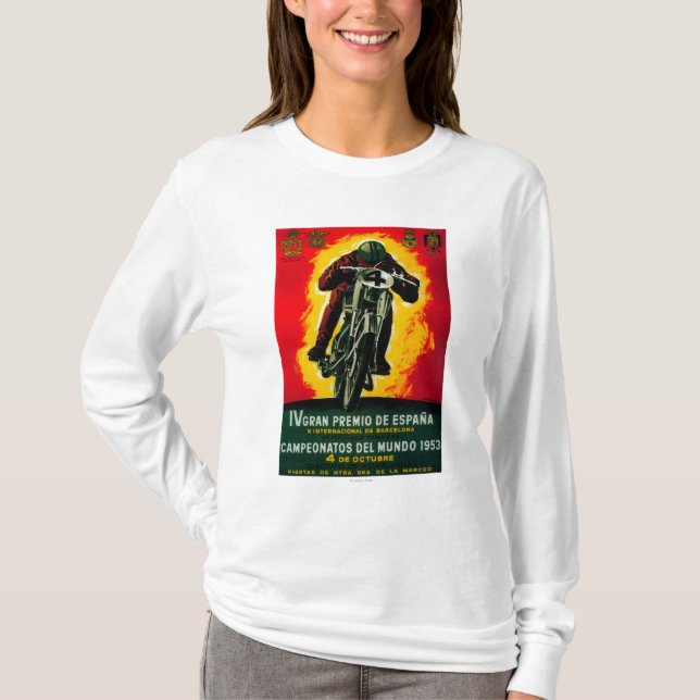 Gran Premio de Espana Vintage PosterEurope T-Shirt (Front)