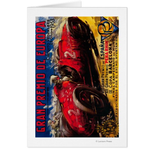 Gran Premio De Europa Vintage PosterEurope (Front)