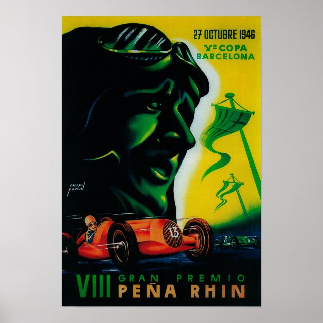 Gran Premio Pena Rhin Vintage PosterEurope Poster (Front)
