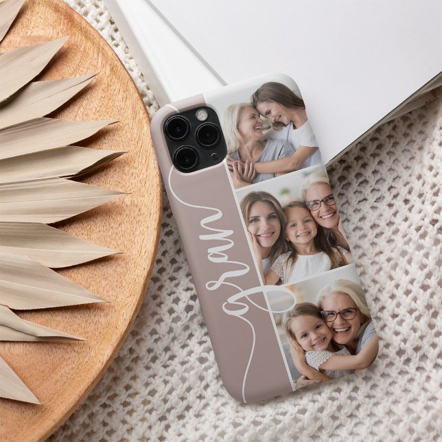Gran Script Grandma Photo Collage Case-Mate iPhone Case (Creator Uploaded)
