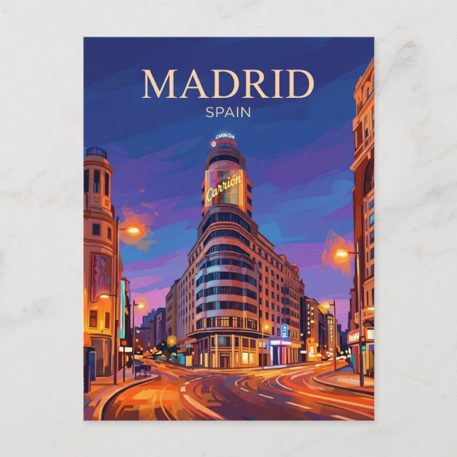 Gran Vía Spain Postcard (Front)