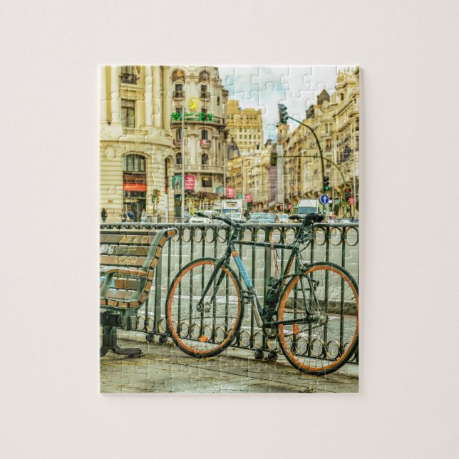 Gran Via Street, Madrid, Spain Jigsaw Puzzle (Vertical)