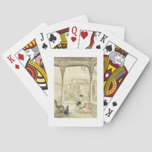 Granada (Alhambra), plate 9 from 'Sketches of Spai Poker Cards