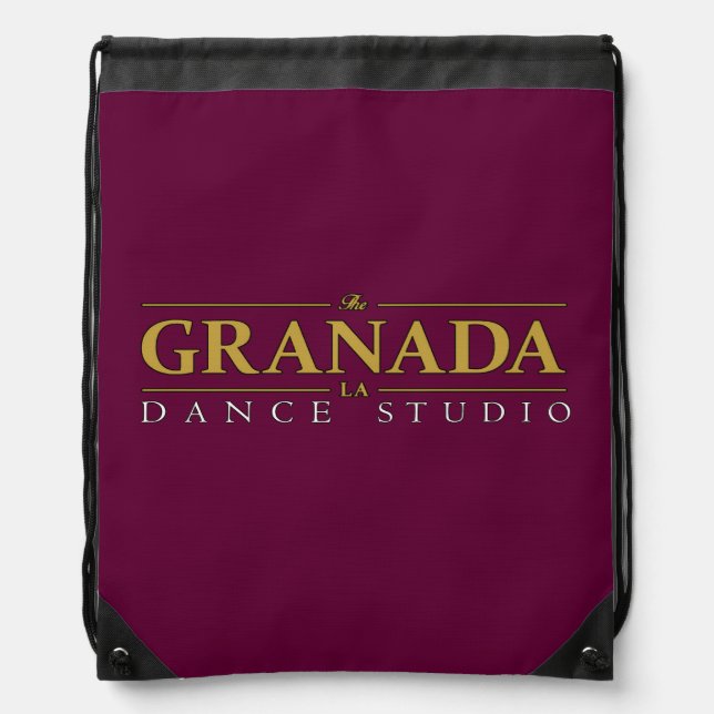 GRANADA DANCE STUDIO DRAWSTRING BAG RED (Front)