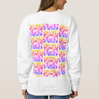 Granada motivo vegetal colorido sweatshirt