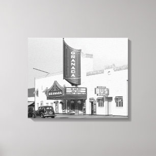 Granada Movie Theater, 1938 Canvas Print