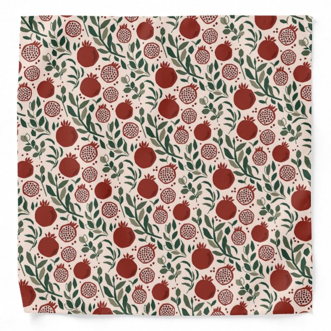 Granada: Pattern of Pomegranates Bandana (Front)