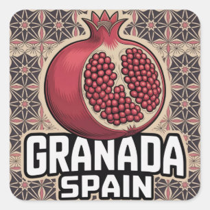Granada Spain Pomegranate Sticker