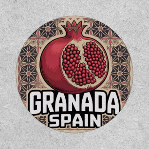 Granada Spain Pomegranate Sticker Patch