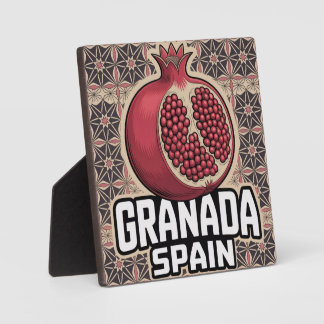 Granada Spain Pomegranate Sticker Plaque