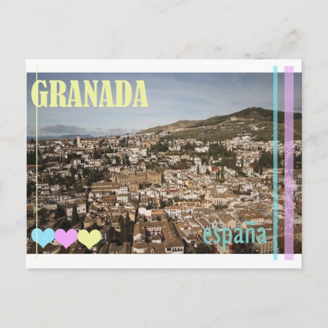 Granada Spain Postcard (Front)