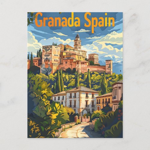 Granada Spain Postcard