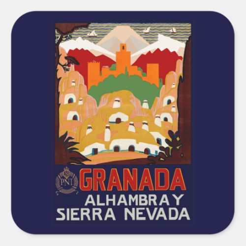 Granada Spain Square Sticker